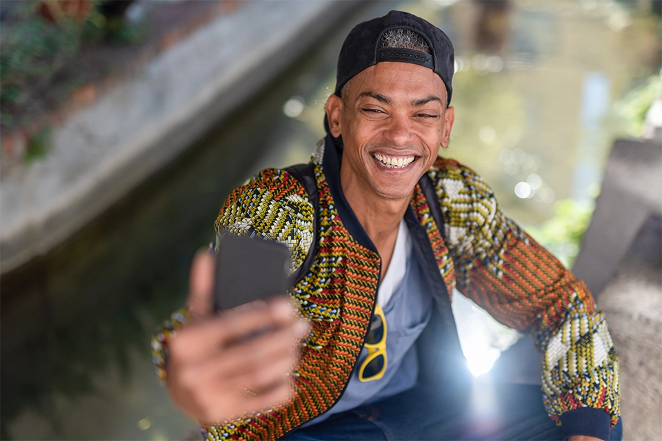 Nano influencer taking a selfie