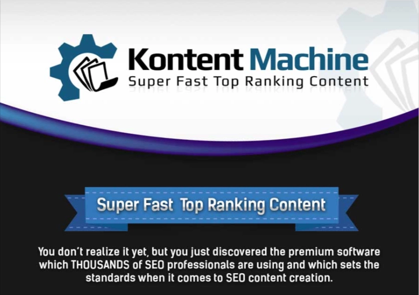 Screenshot of Kulwant's first website, Kontent Machine