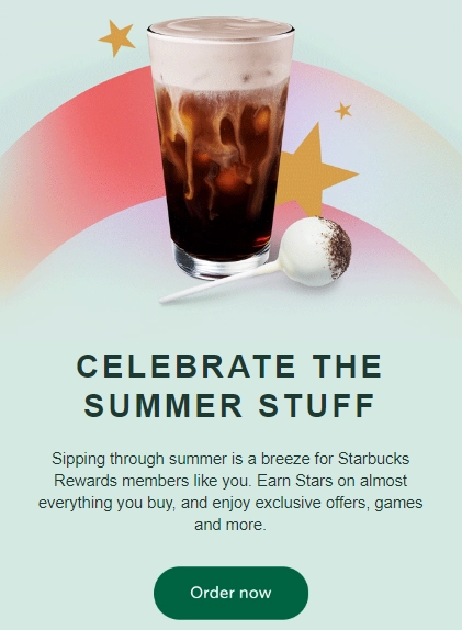 Starbucks email